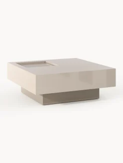 Tavolino da salotto con spazio di archiviazione Alessa, larg. 90 cm