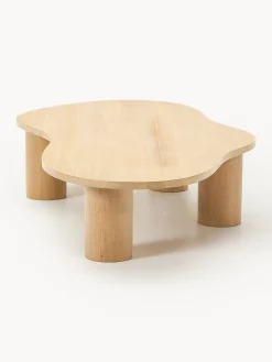 Tavolino da salotto in legno di quercia dalla forma organica Didi