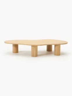 Tavolino da salotto in legno di quercia dalla forma organica Didi