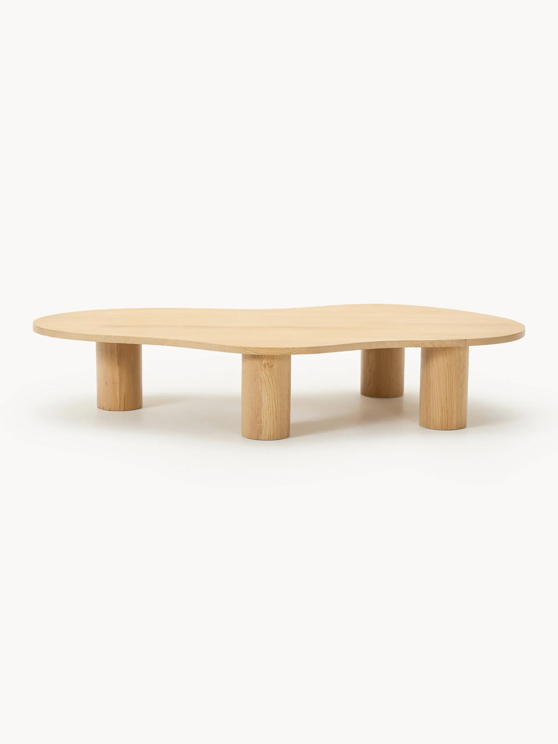 Tavolino da salotto in legno di quercia dalla forma organica Didi