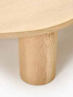 Tavolino da salotto in legno di quercia dalla forma organica Didi