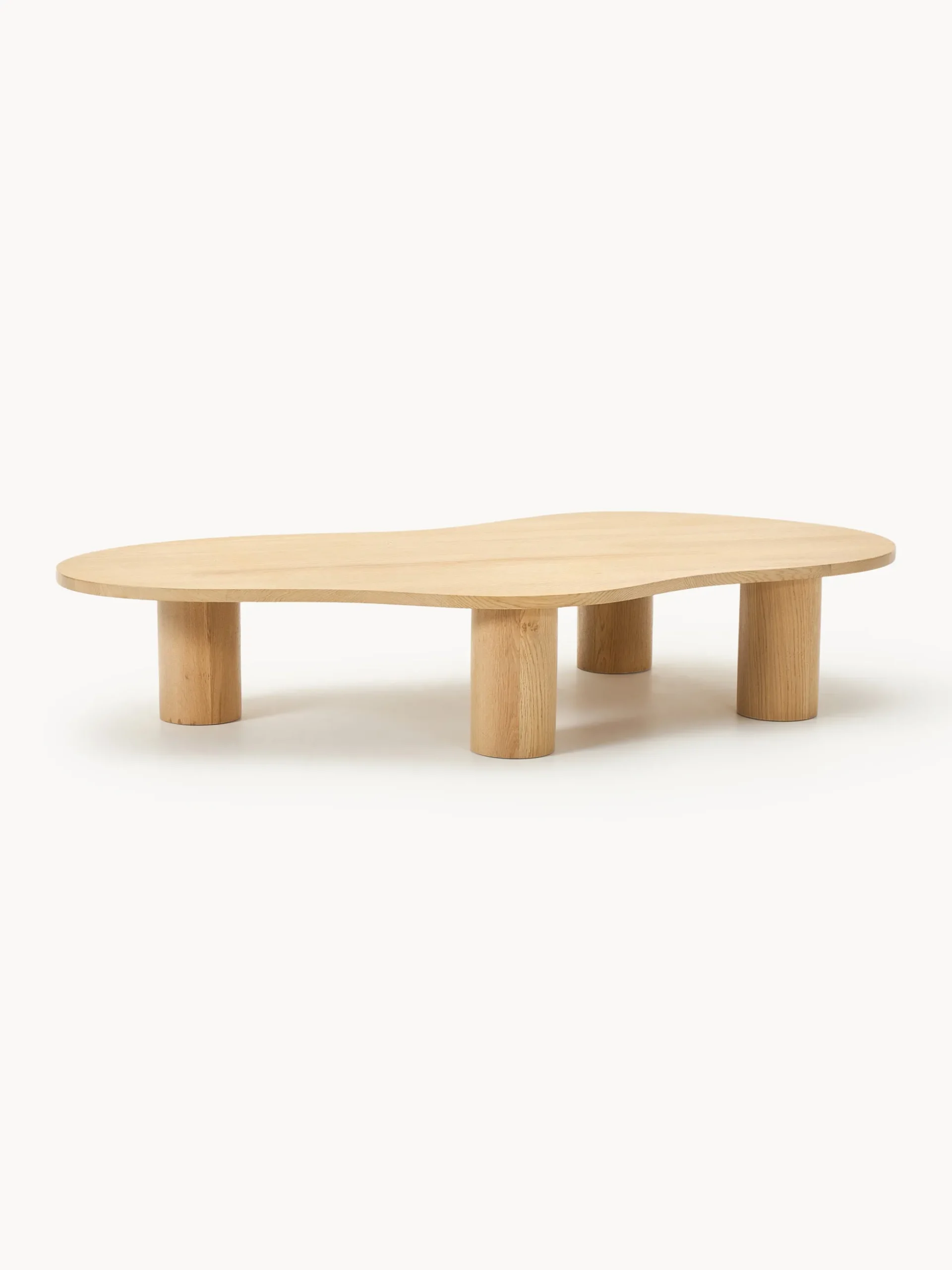 Tavolino da salotto in legno di quercia dalla forma organica Didi