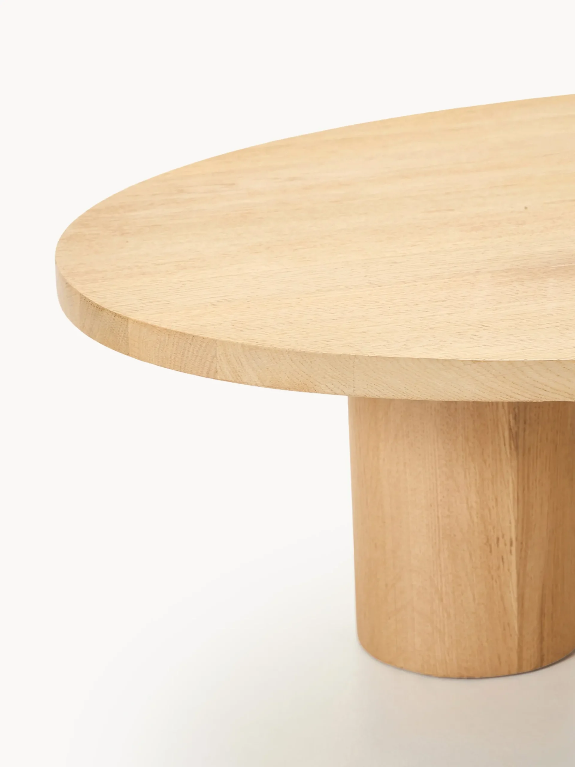 Tavolino da salotto in legno di quercia dalla forma organica Didi