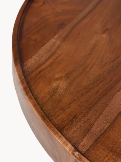 Tavolino da salotto rotondo in legno di acacia Floss