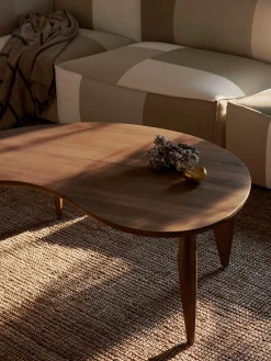 Tavolino in legno di noce dalla forma organica Feve