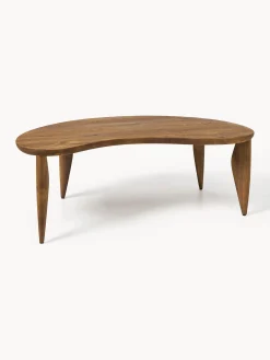 Tavolino in legno di noce dalla forma organica Feve