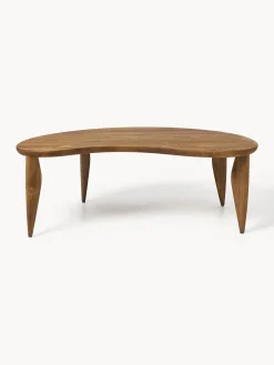 Tavolino in legno di noce dalla forma organica Feve