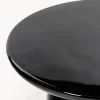Tavolino rotondo con finitura lucida Dunstan