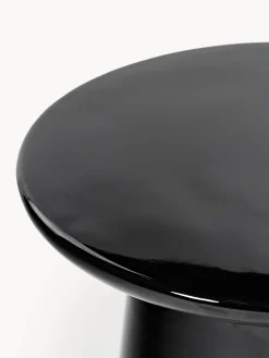 Tavolino rotondo con finitura lucida Dunstan