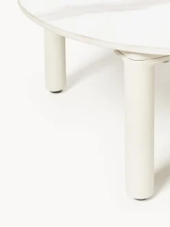 Tavolino rotondo da giardino effetto marmo Sienna Ø 60 cm