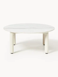 Tavolino rotondo da giardino effetto marmo Sienna Ø 60 cm