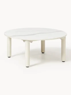 Tavolino rotondo da giardino effetto marmo Sienna Ø 60 cm