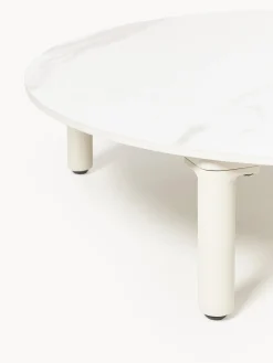 Tavolino rotondo da giardino effetto marmo Sienna Ø 80 cm