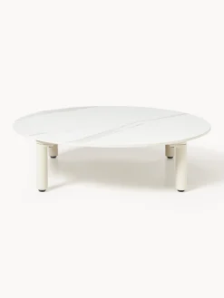 Tavolino rotondo da giardino effetto marmo Sienna Ø 80 cm