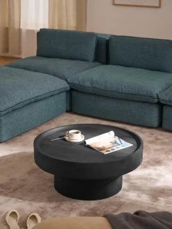 Tavolino rotondo da salotto in legno di mango Benno