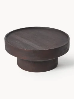 Tavolino rotondo da salotto in legno di mango Benno
