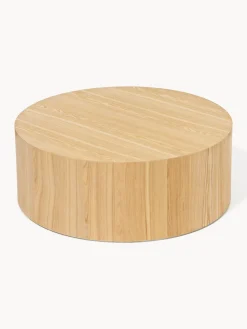 Tavolino rotondo da salotto in legno Dan