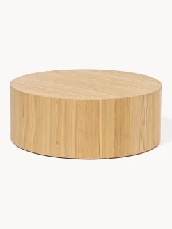 Tavolino rotondo da salotto in legno Dan