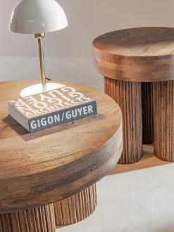 Tavolino rotondo in legno di mango Dacca