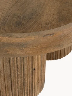 Tavolino rotondo in legno di mango Dacca