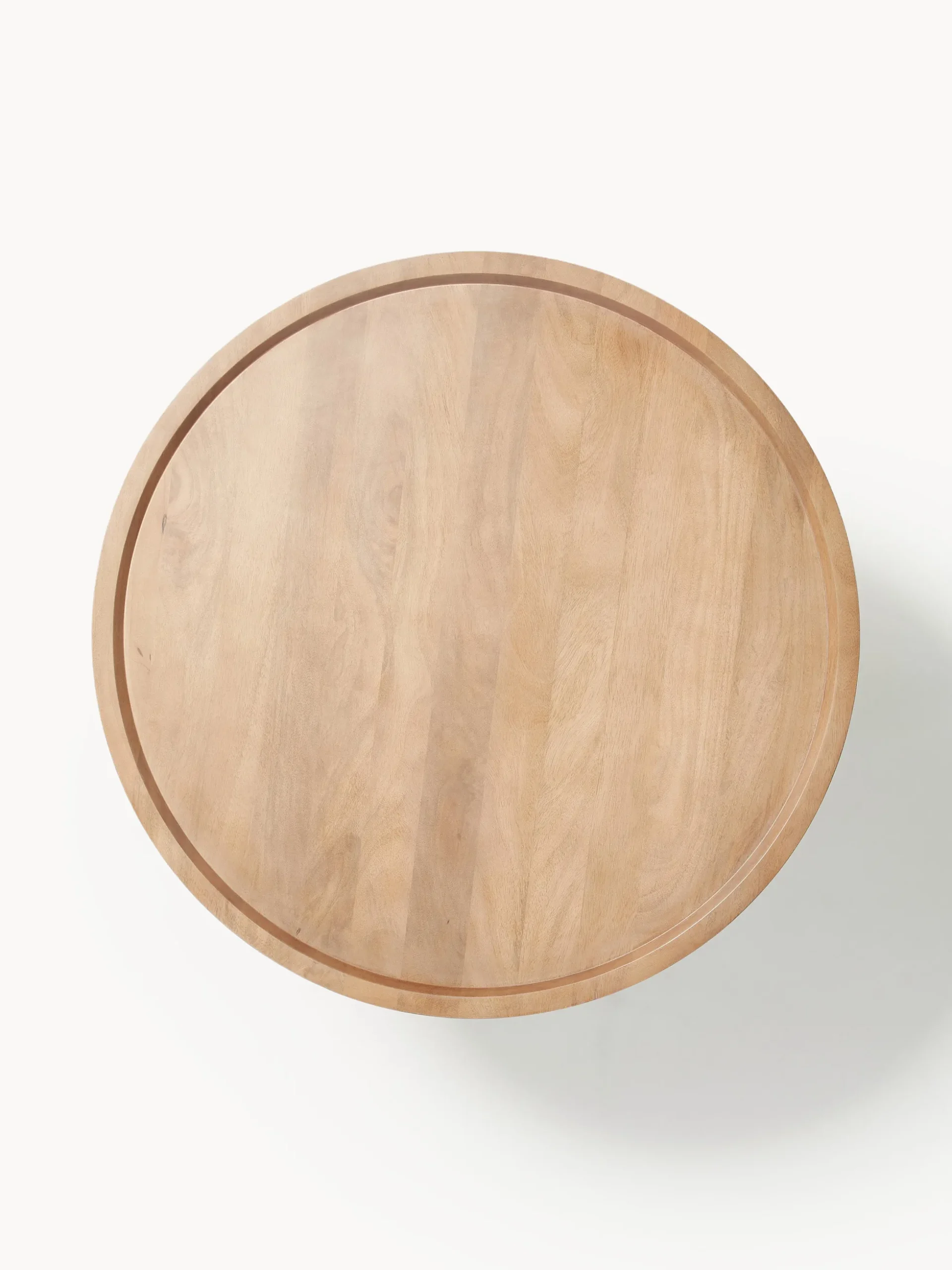 Tavolino rotondo in legno di mango Jeani