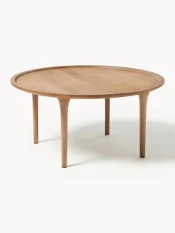 Tavolino rotondo in legno di mango Jeani