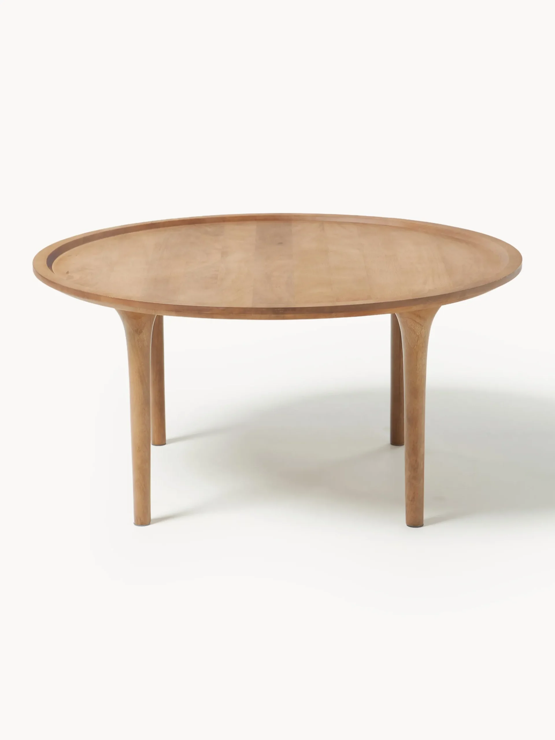 Tavolino rotondo in legno di mango Jeani