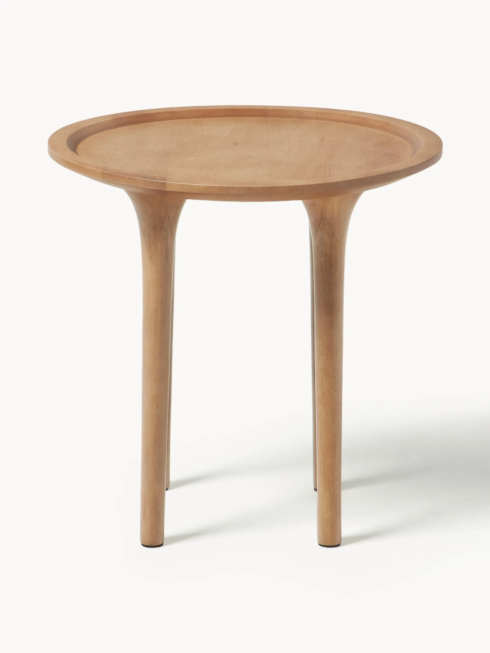 Tavolino rotondo in legno di mango Jeani