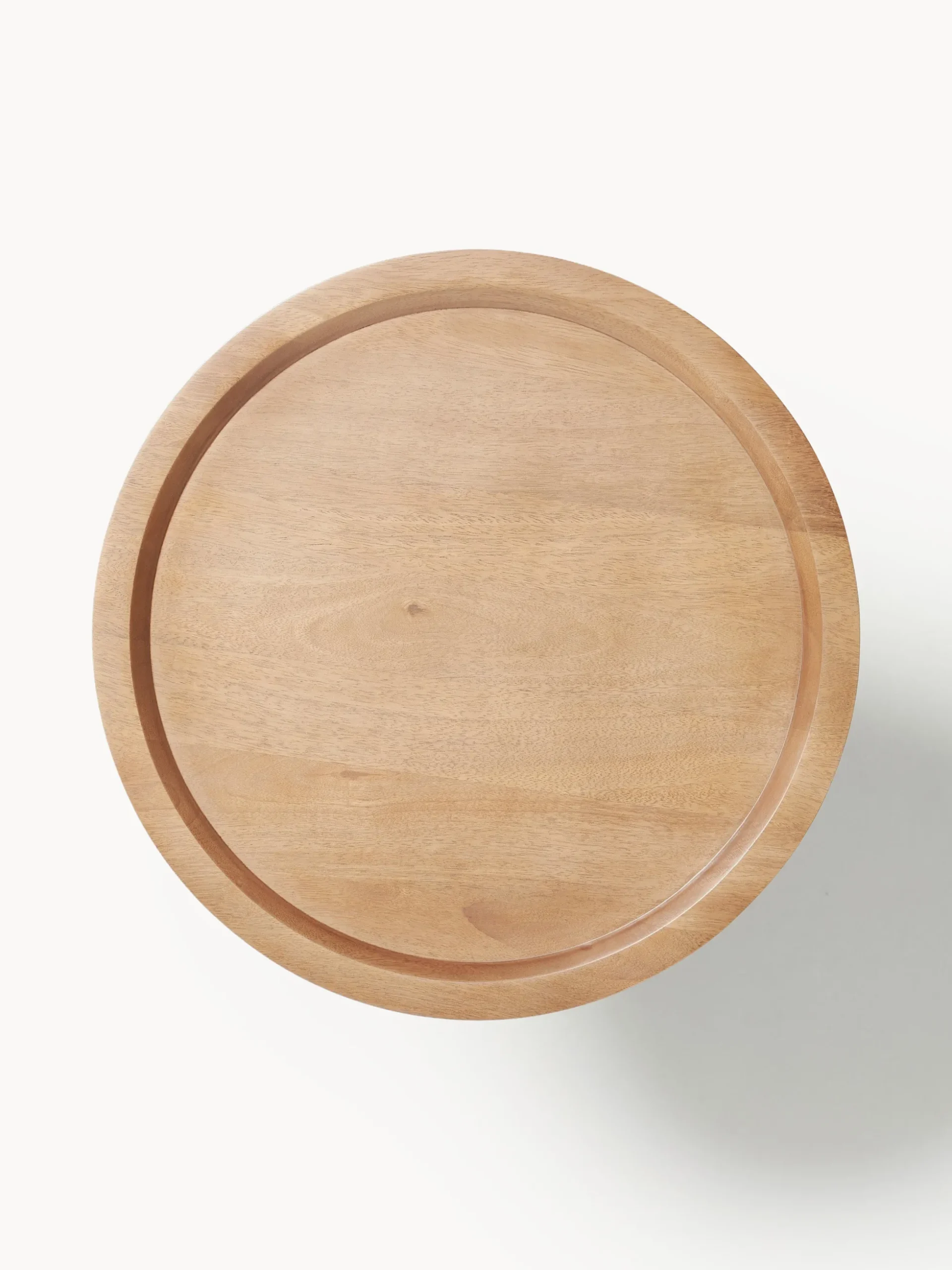 Tavolino rotondo in legno di mango Jeani
