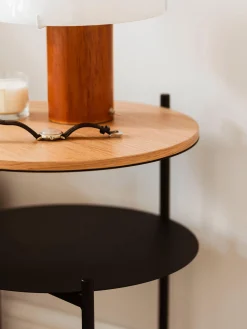 Tavolino rotondo in legno Tu