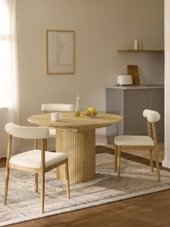Tavolo allungabile con struttura millerighe Filo, 120 - 160 x 75 cm