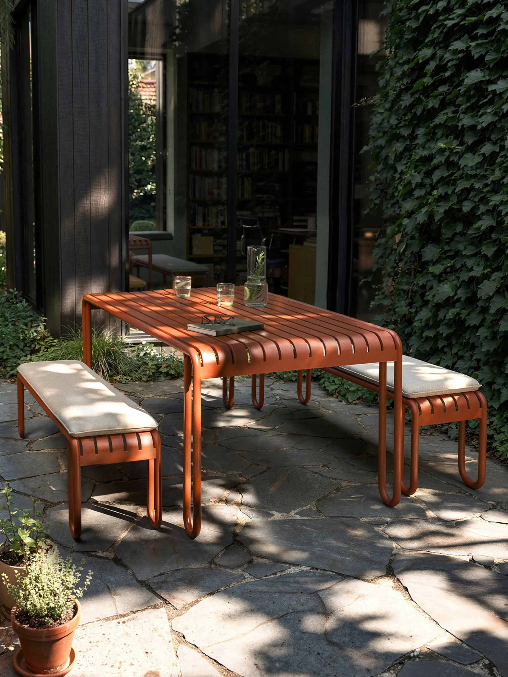 Tavolo da giardino Caio, 180 x 90 cm