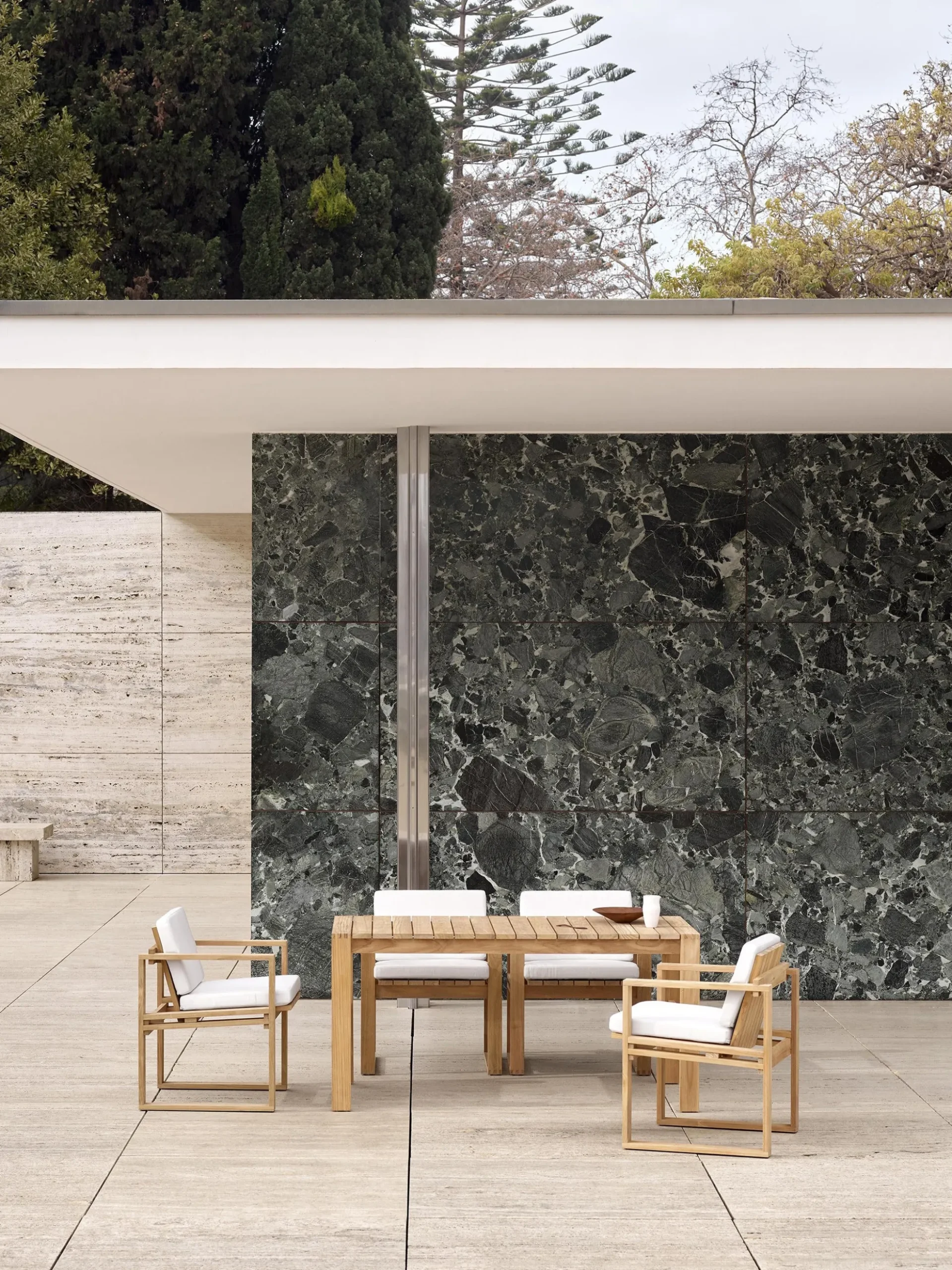 Tavolo da giardino in legno di teak BK15, 153 x 76 cm