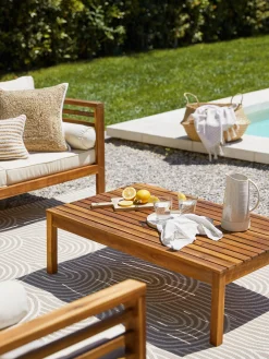 Tavolo da giardino in legno di acacia Bo, 100 x 60 cm
