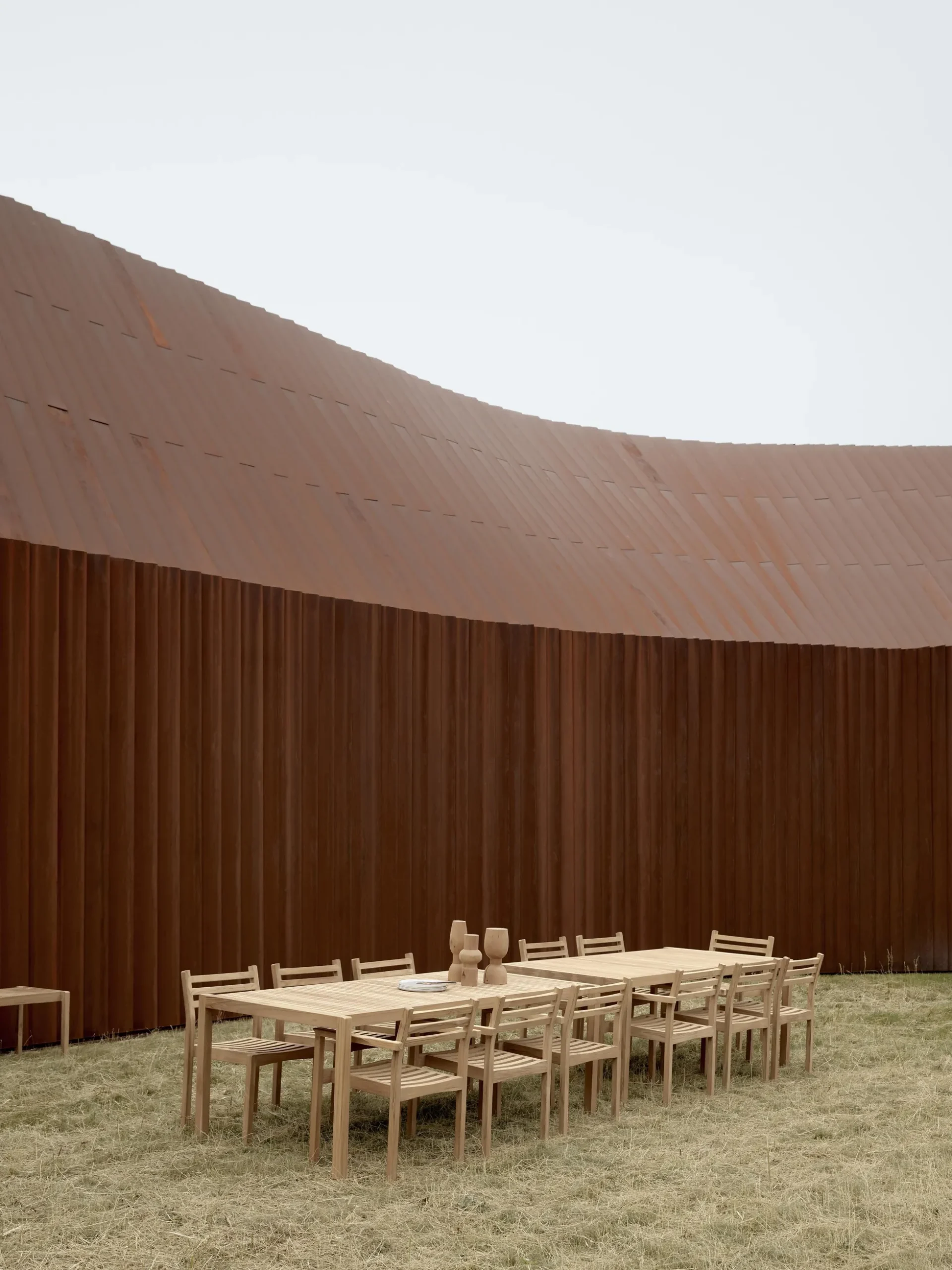 Tavolo da giardino in legno di teak AH901, 203 x 100 cm