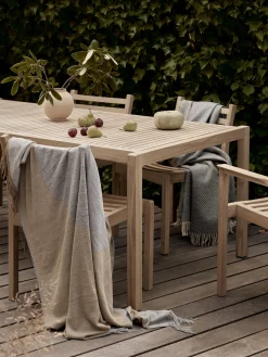 Tavolo da giardino in legno di teak AH901, 203 x 100 cm