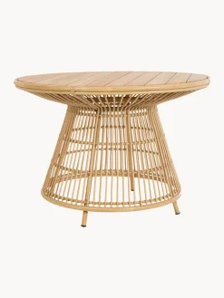 Tavolo da giardino rotondo in legno di teak Tavolo, Ø 110 cm