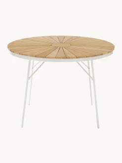 Tavolo da giardino rotondocon piano in legno di teak Hard & Ellen, varie misure