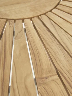 Tavolo da giardino rotondocon piano in legno di teak Hard & Ellen, varie misure