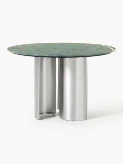 Tavolo da pranzo rotondo con piano in marmo Noam, Ø 120 cm