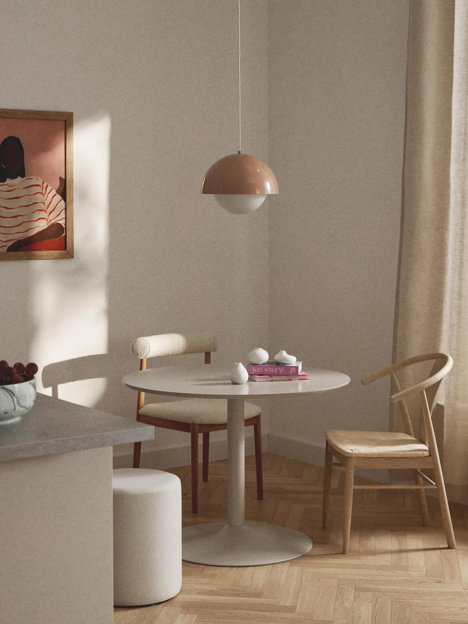 Tavolo da pranzo rotondo Menorca, varie misure