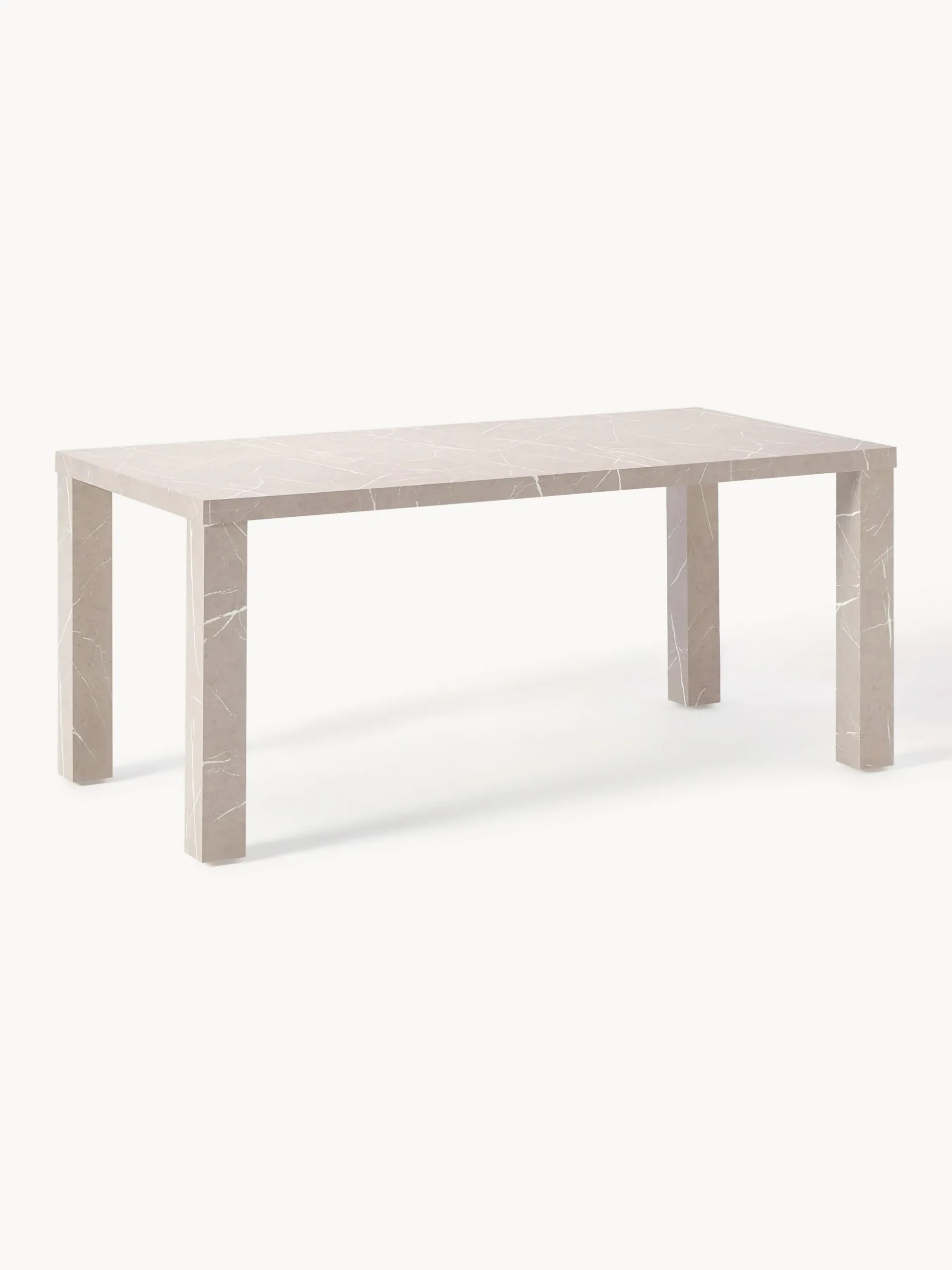 Tavolo effetto marmo Carl, 180 x 90 cm