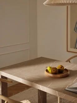 Tavolo effetto marmo Carl, 180 x 90 cm