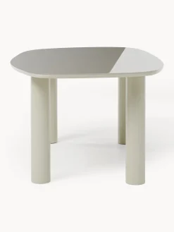 Tavolo organico con piano in vetro Beni, 200 x 110 cm