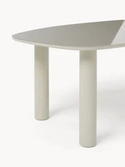 Tavolo organico con piano in vetro Beni, 200 x 110 cm