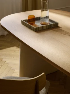 Tavolo ovale in legno di quercia Dune, varie misure