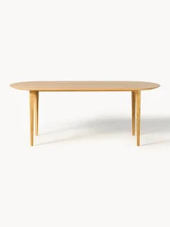 Tavolo ovale in legno di quercia Archie, 200 x 100 cm