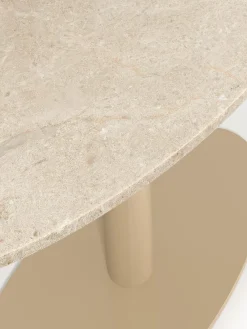 Tavolo ovale in marmo Miley, 180 x 90 cm