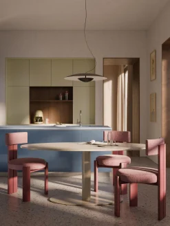 Tavolo ovale in marmo Miley, 180 x 90 cm