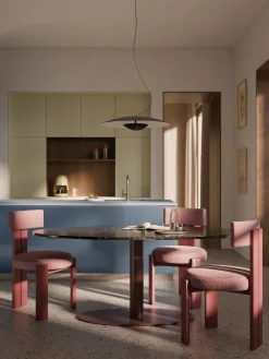 Tavolo ovale in marmo Miley, 180 x 90 cm